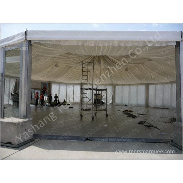 Luxury Decoration Gazebo Canopy Tents , Glass Wall Outside Gazebos Canopies