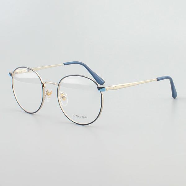 Round Eyewear Stainless Steel Metal Optical Frame