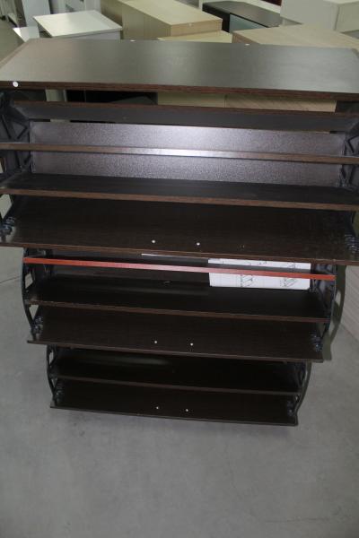 Beautiful Mix Color Particle Board Shoe Rack With Handle And Edgehand Handware