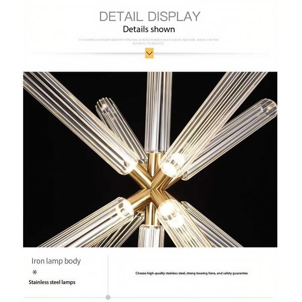 Custom Large LED Chandelier Lamp Vintage Style Iron Metal Pendants Glass Residential Hotel Lobby Decor Hanging Installation Bulb