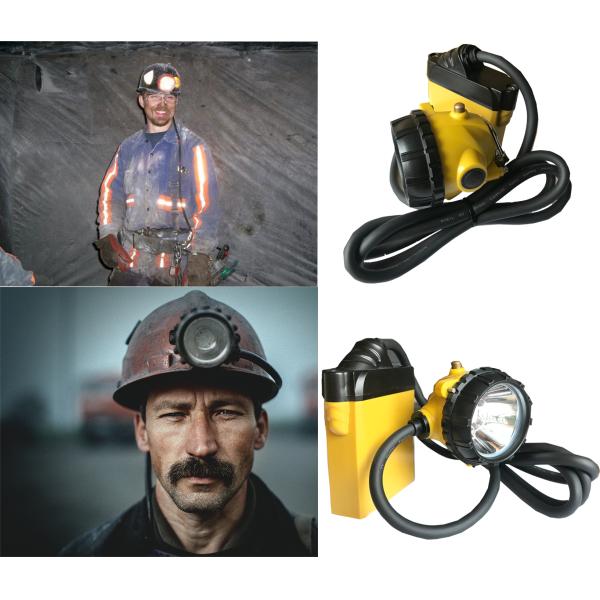 SAMSUNG Battery Led Miners Cap Lamp IP68 Waterproof 25000 Lux Brightness Rechargeable