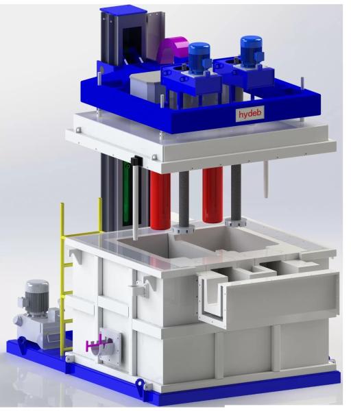 Inline Rotary Degassing Liquid Unit Equipment For Aluminium Casting