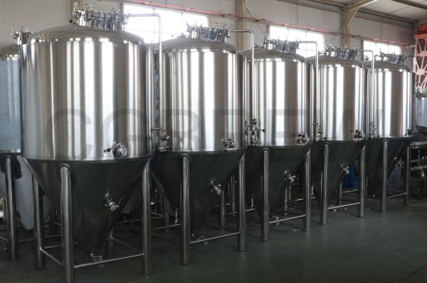 1000L food grade stainless steel fermentation tanks mirror polished for beer brewing in hotel and brewery