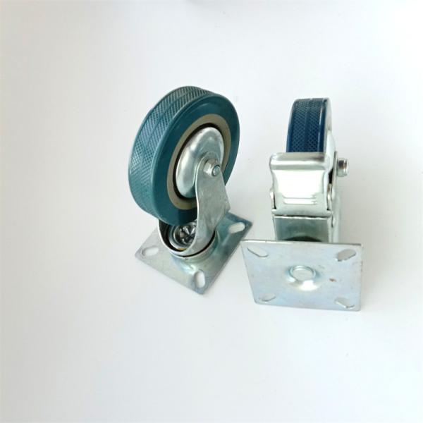 4Inch 500KG Swivel Light Duty Caster Wheels Rigid Stem