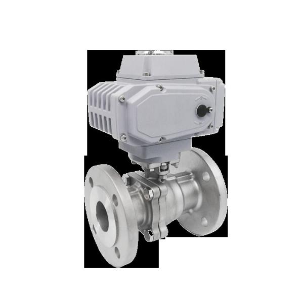 Electric Flanged Ball Valve With Flanged Connections For High-Pressure Applications