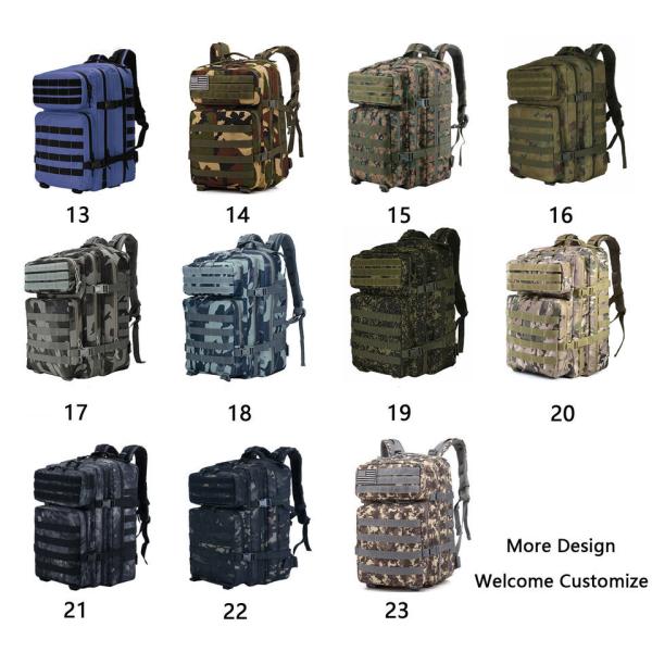 Custom Gym Hiking Backpack Rucksack Hunting 45l Molle Tactical Backpack