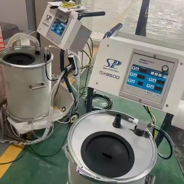 Parker Ionics GX8500 Powder Coating Machine With GX385H And GX132 Guns Steel Painting Equipment Engine Core Components