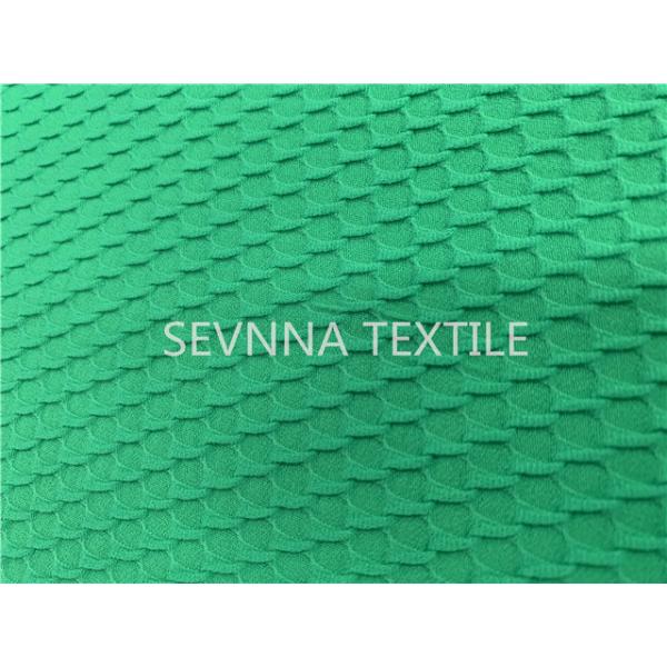 Трава зеленое 250gsm повторно использовала партию пляжа ткани Swimwear твердую атлетическую