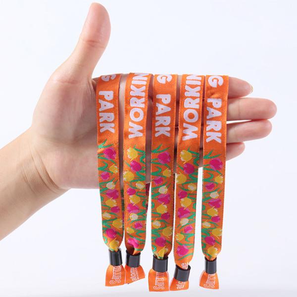 Браслеты фестиваля изготовленные на заказ сплетенные персонализировали Wristbands события