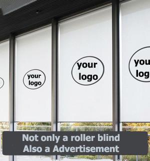 Polyester Material Roller Curtain Blind For Advertisement Print Logo