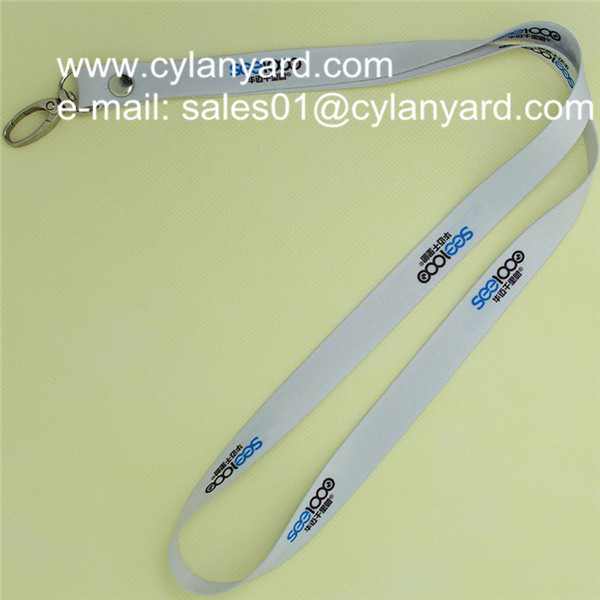 Customized sublimated lanyard with heavy duty metal snap hook