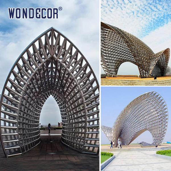 Source Manufacturers Large Scenic Spots Landscape Metal Art Architecture Stainless Steel Sculpture