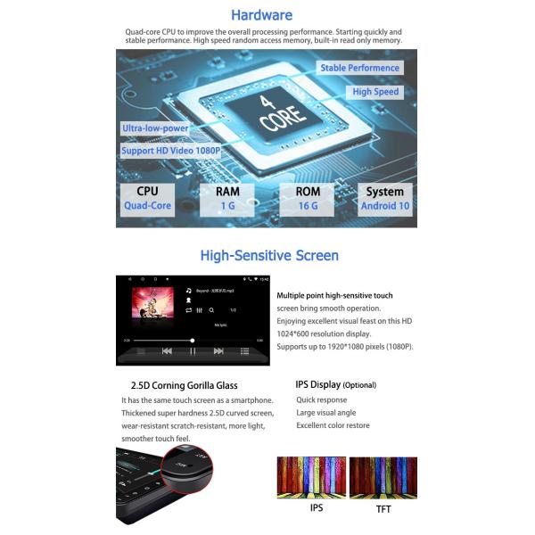 Android 2GB 32GB автомобильная стереосистема с GPS WIFI Mirrorlink навигационное радио для Toyota Camry 2007-2011