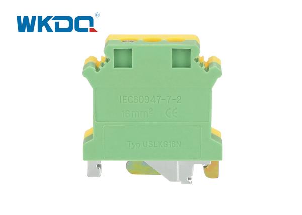 JUISLKG 16 Durable Feed Through Terminal Block Grounding Long Lifespan High Performacne