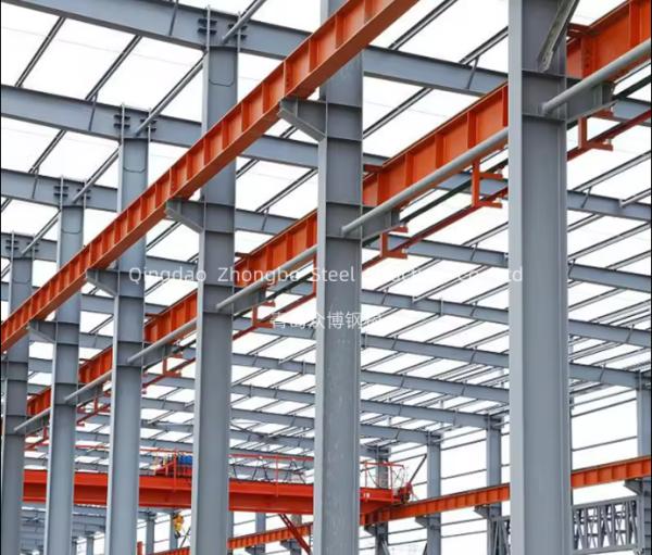 China Long Span Pre Fabricated Sandwich Panel Steel Structure Building Construction