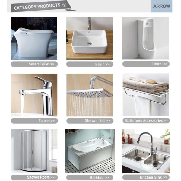 ARROW Brand Smart Toilet with Siphon Jet Flushing Remote Control and Self-cleaning Glaze for Modern Bathrooms