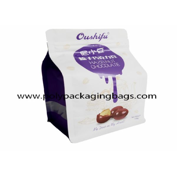 Octagonal Square Bottom LDPE Aluminum Foil ZipLock Bag Stand Up Bag