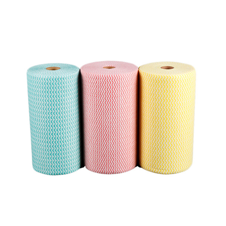 Корпия Spunlace Woodpulp очищая свободная от обтирает чистую комнату Rolls для кухни домочадца