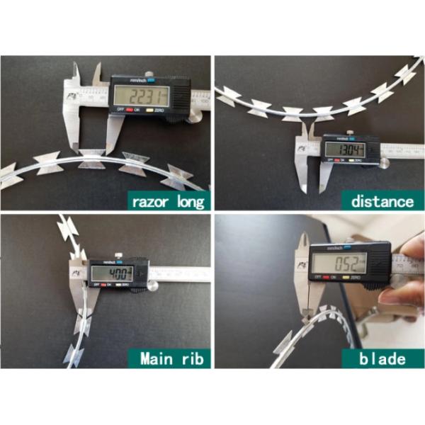 Alambre de púas de la maquinilla de afeitar de la concertina de BTO-22 2.5m m para la cerca de la granja