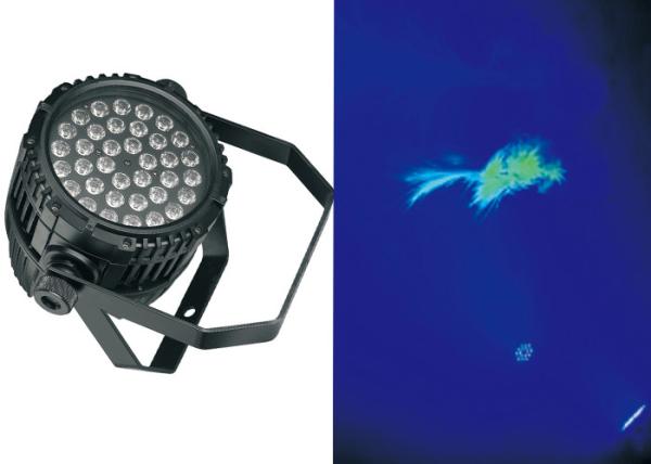 RGB LED 36PCS 3W Par Lighting With IP65 Waterproof Housing For Outside