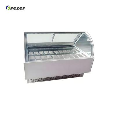 1060W Ice Cream Display Showcase Easy Cleaning Chocolate Display Fridge Customized