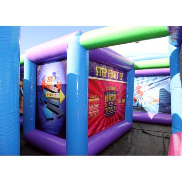 Durable 0.55mm PVC Inflatable Sports Games Funny Maze With Blower For 10 - 12 People