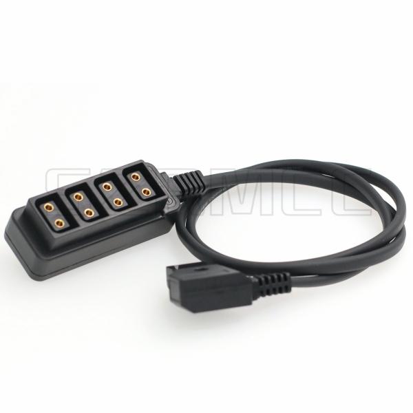 D-tap Male to 4 Port D-tap Female Hub Splitter Power Cable for Anton Bauer V-Mount Battery Dtap