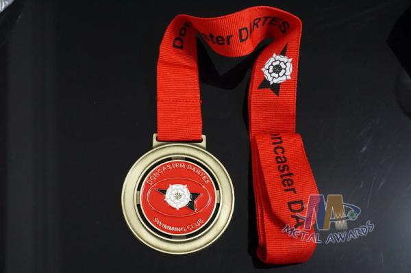 Beautiful Flower Logo Custom Award Medals Anniversary Medallions 50mm Size