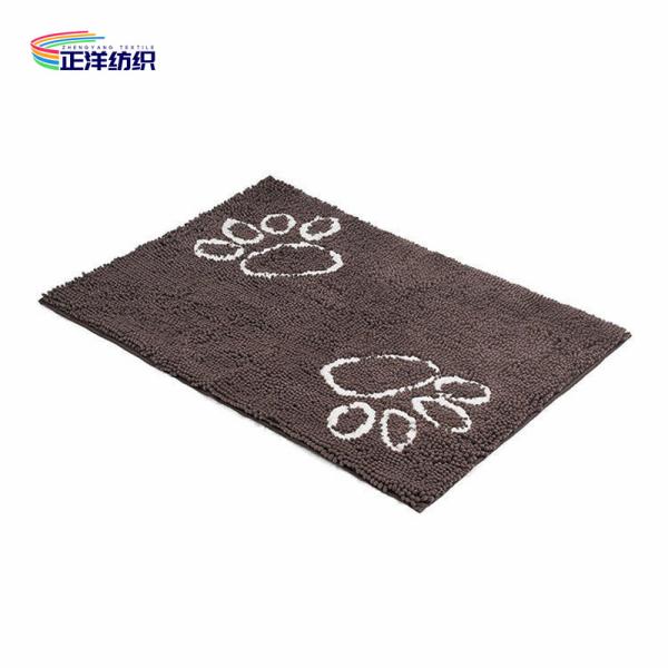 24X36 Door Carpet Mats 1000GSM Chocolate Chenille TPR Waterproof Rubber 15mm Entrance Rugs Outdoor