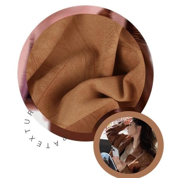 Denim Check Garment PU Leather Waterproof Washable Cotton Bottom