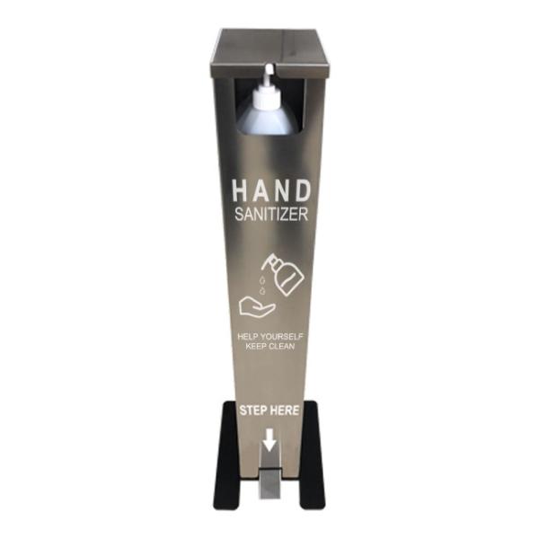 Suporte livre do distribuidor de aço inoxidável de grande volume do Sanitizer da mão da bomba do pedal de um Touchless de 1 galão