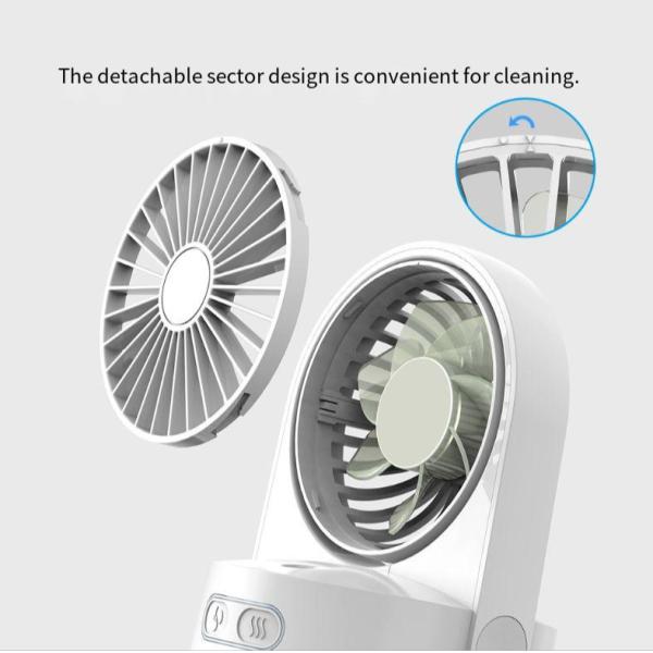 USB Rechargeable Table Fan for Home Office Foldable Desk Fan Misting Rechargeable