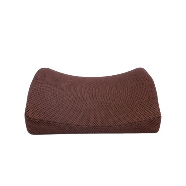 Polyurethane Memory Foam Lumbar Support Cushion for Car Seat 34*33*12cm 3D Mesh Fabric
