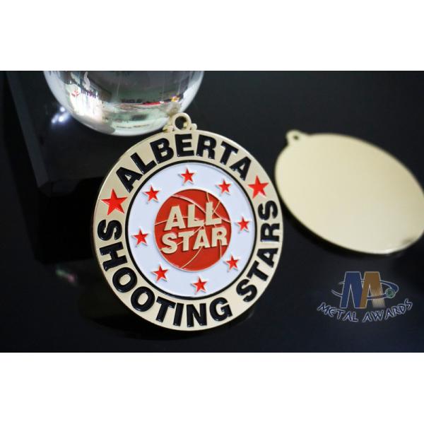 Double Side Design Metal Award Basketball Medals For Sports Day None Attachment