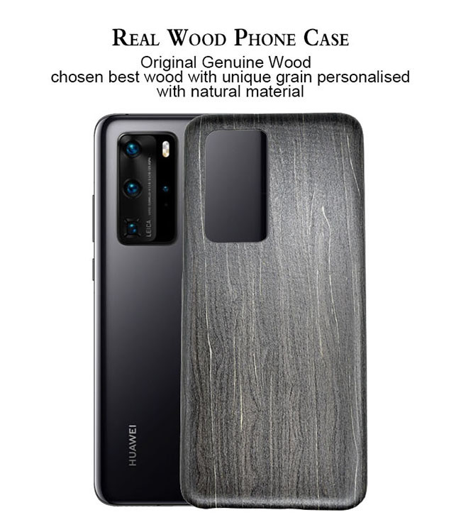 Противоударный выгравированный деревянный случай телефона для Huawei P40 Pro