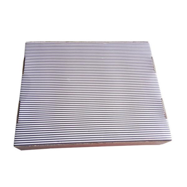 Strips Flat Folding Corrugated Gift  Box For Dress And Hairs Packing