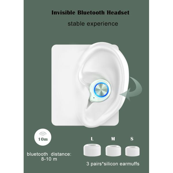 Радиотелеграф стерео Earbuds FCC V5.0 истинный мини в наушниках Bluetooth уха