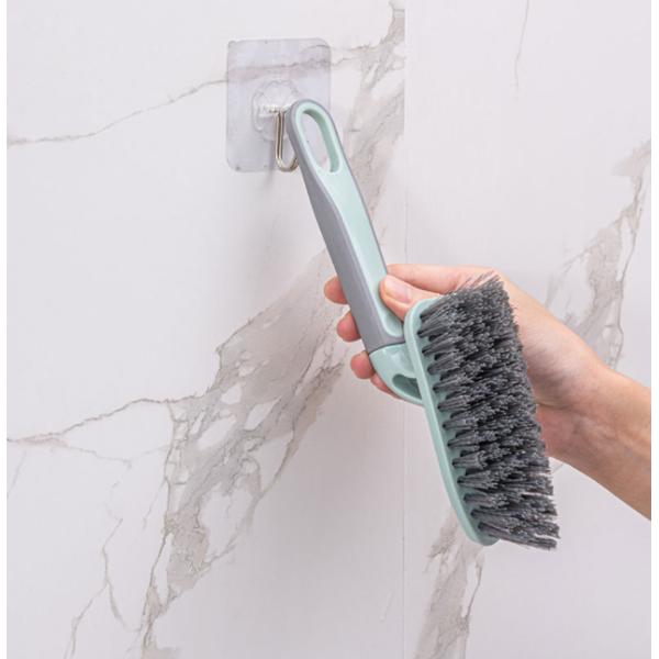 Plastic Nylon Kitchen Washing Brush / Bathroom Cleaning Brush With Long Handle