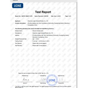 Shenzhen Jiajie Rubber & Plastic Co., Ltd. Certifications
