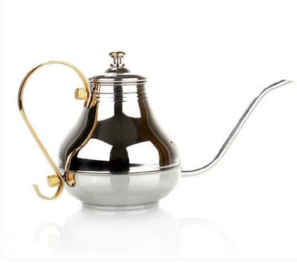 bar cafe 650ml stainless steel gooseneck kettle pour over coffee hand drip pot