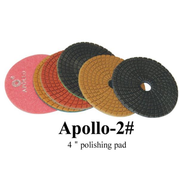 4 смолаа диаманта мрамора/гранита дюйма 4mm полируя прокладывает влажный - и - сухой тип