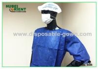 Trajes descartáveis biodegradáveis de limpeza Manga curta Vestido de paciente de polipropileno