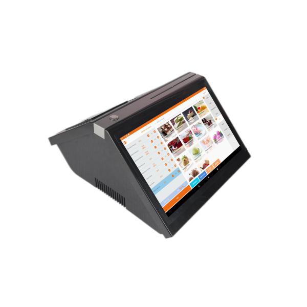 Capacitive Touch Screen Dual Display POS System with Built-in 80mm Printer 14.1 Inch