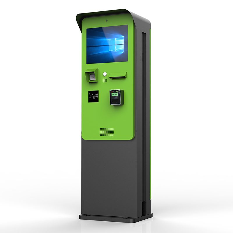 Floor Standing Outdoor Parking Kiosk IP65 Weatherproof Self Service Parking Payment Kiosk
