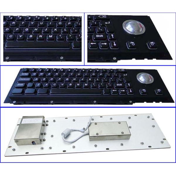 Клавиатура металла черноты киоска Swithc вишни ключевая с Trackball в хорошее тактильном