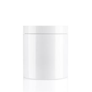 Recyclable White Round Wide Mouth Plastic Jars 500ml Body Scrub Packaging Jars