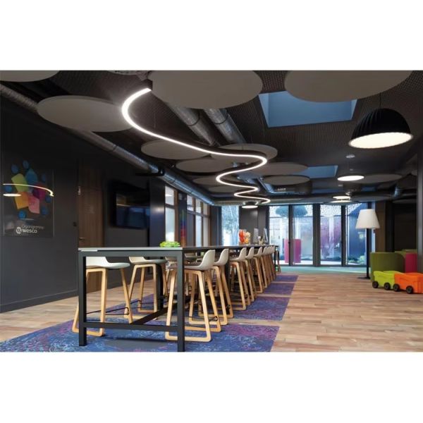 OEM Recessed Linear Led Lighting Commercial Pendant Extruded Aluminum Curved