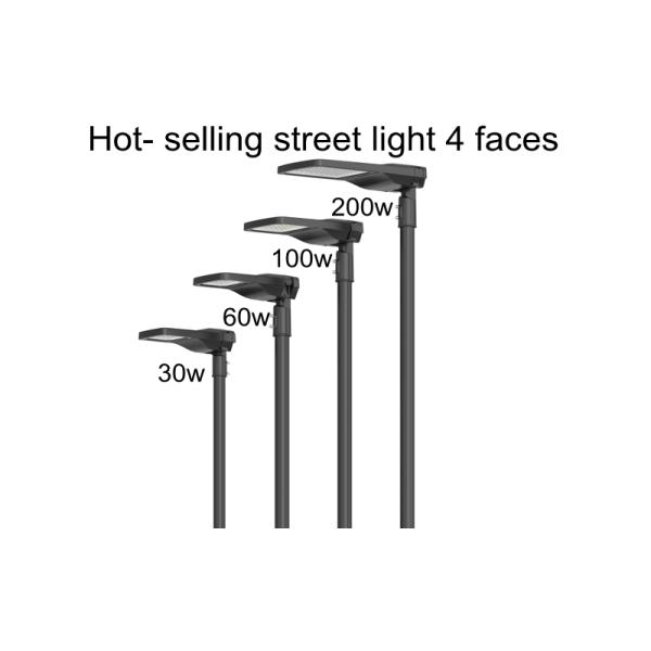 2021 tool free black coating led street light Outdoor for industrial usage