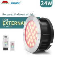 Projetores subaquáticos do diodo emissor de luz de DC24V RGB 24 cabos DMX512 do VDE do watt