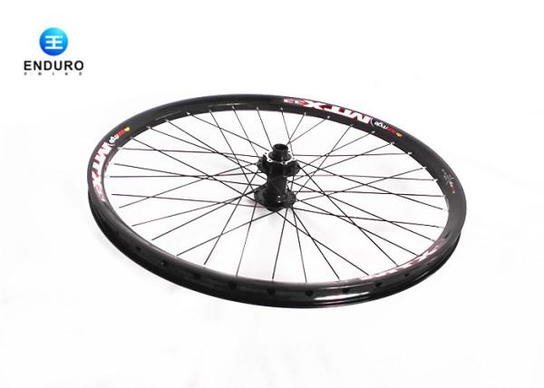 Black Aluminum Alloy Electric Bike Accessories 26 Inch Front Wheel With 20mm Hub